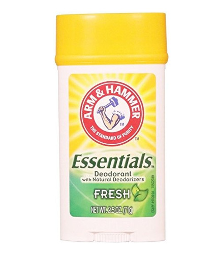 Arm & Hammer Esencial Natural Deodorant, Fresh 2,5 Oz (paque
