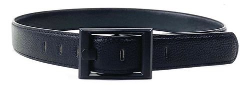 Cinturón Trendy 51658 Con Hebilla De Poliuretano Negro Lisa Ml