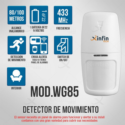 Sensor Detector Movimiento Pir Infrarrojo Seguridad Kit20