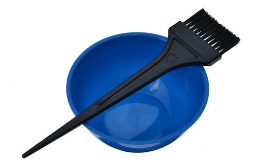 Imagem 2 de 4 de Kit Tigela Coloração Cabelo Cumbuca + Pincel Largo Tintura
