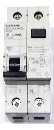 Disjuntor Dr 5su1 353-1kk06 6 A 30ma Bipolar Siemens