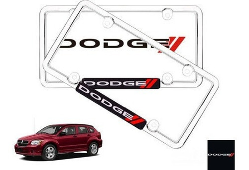 Par Porta Placas Dodge Caliber 2.4 Turbo 2011 Original
