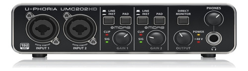 Behringer Usb 24 Bits Umc-202hd Interfase De Audio