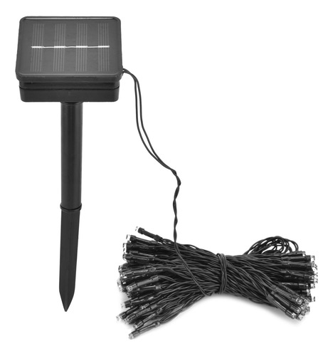 Lámpara Solar De Cadena, Resistente Al Agua, 12 M, 100 Led,