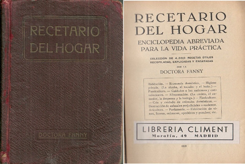 Recetario Del Hogar Enciclopedia Abreviada Doctora Fanny #5
