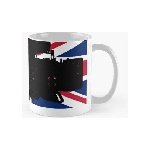 Taza Pegatina Del Operador De La Cámara Británica Calidad Pr