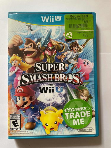 Juego Súper Smash Bros Nintendo Wii U Reciclado 