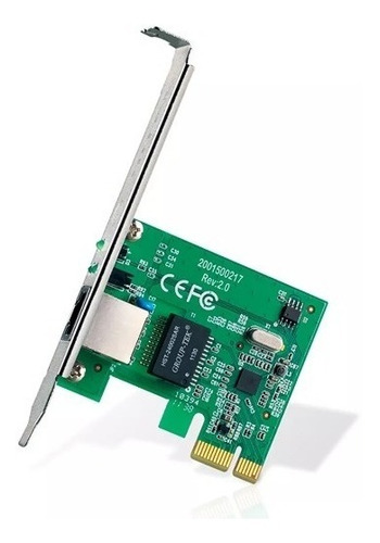 Imagen 1 de 6 de Placa De Red Pci Express Tp-link 10/100/1000 Tg3468 Gigabit