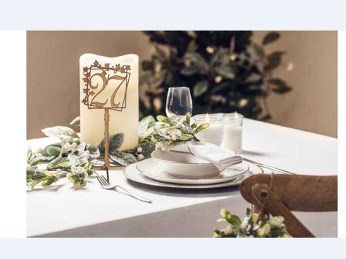 Números Para Mesa De Invitados, Para Fiestas O Eventos 10pz