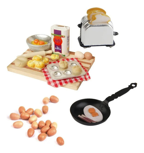- 8:12 Colorida Comida En Miniatura Para La Cocina De Una Ca