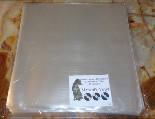 Bolsas Fundas Externas Para Discos De Vinilo X 100 Unidades