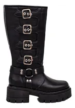 Comprar Botas Bucaneras Mujer Taco Caña Alta Invierno Moda Heben 