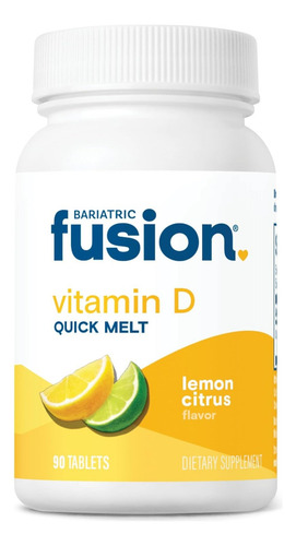 Bariatric Fusion Vitamin D Quick Melt Bariátrico 90 Tabs Sabor Limón