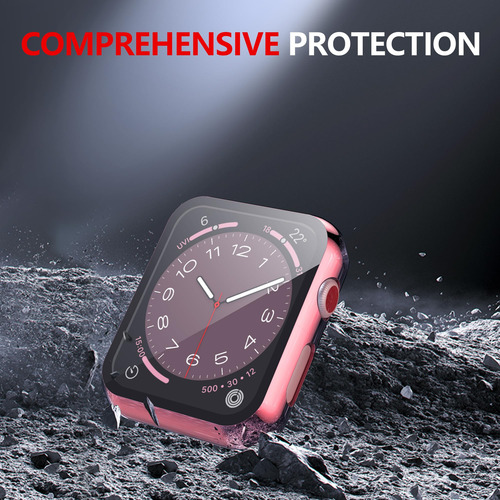 Protector De Pantalla Rosa Transparente Para Iwatch 42mm
