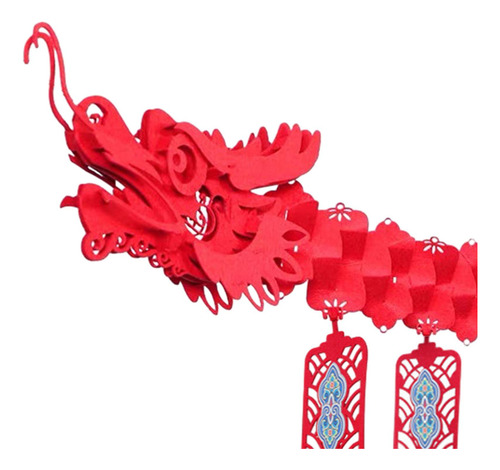 Festival De Primavera Dragón Decoración De Techo 3d Rojo