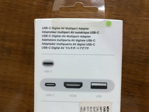 Hub Usb Apple Usb-c A Hdmi Blanco (Usado)