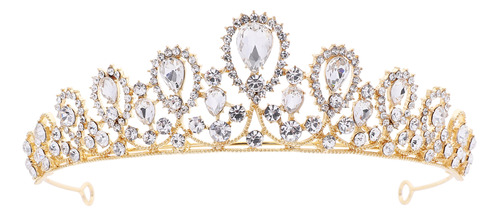 Diadema Brillante Con Corona De Diamantes De Imitación Para