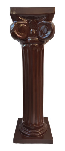 Columna Pedestal De Fibra De Vidrio Con Acabado Color Madera