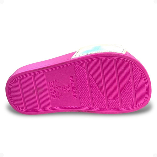 Imagem 4 de 4 de Chinelo Com Laço Slide Infantil Molekinha
