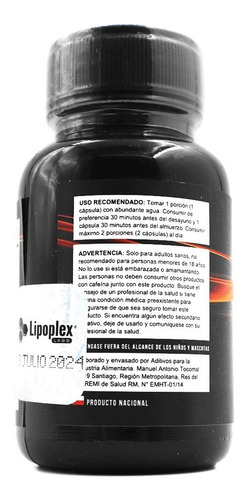 Imagen 2 de 7 de Potente Quema Grasa Inhibidor Del Apetito Lipoplex Cvl