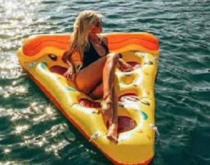 Pizza Flotador Inflable Gigante