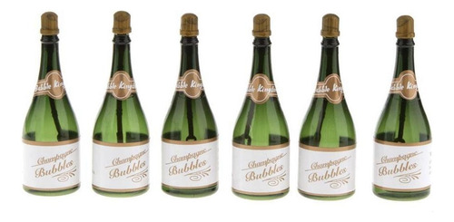 24 Unids Mini Botellas De Burbujas De Champagne Cumpleaños