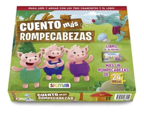 Cuento Mas Rompecabezas - Tres Cerditos  - Varios