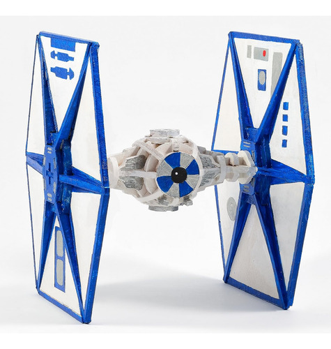 Rompecabezas 4d Star Wars Tie Fighter Modelo De Madera 63 Pz