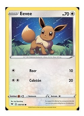 Carta Pokémon Eevee (130/185) Original