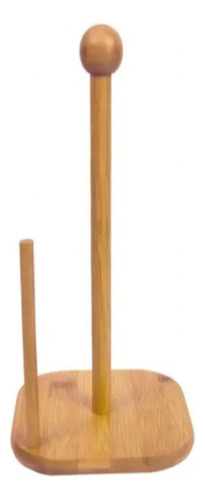 Suporte Para Papel Toalha De Mesa Em Bambu 16x32cm