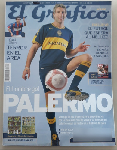 Revista El Grafico - El Hombre Gol Palermo Mayo 2007