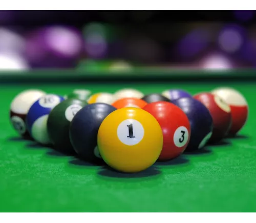 Jogo Bolas De Bilhar Sinuca Numeradas 52mm Snooker - Billiard