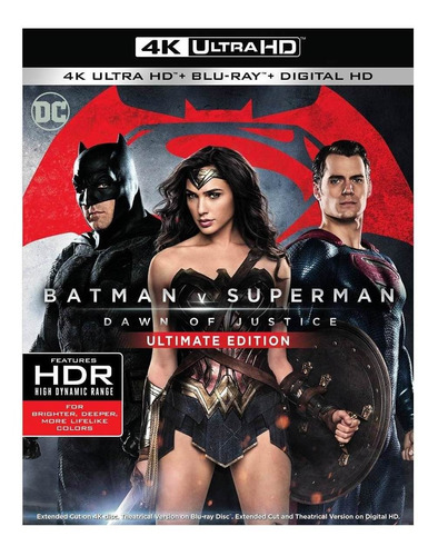 Batman V Superman - El Origen De La Justicia, 4k + Blu-ray