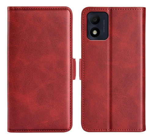 Funda De Cuero Magnética De Doble Cara Para Alcatel 1b 2022