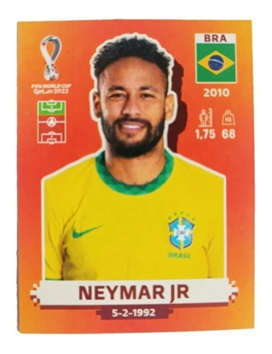  Figurita Mundial Qatar 2022 - Neymar Original