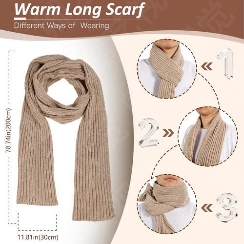 Conjunto De Gorro De Invierno Para Mujer, Bufanda, Guantes P