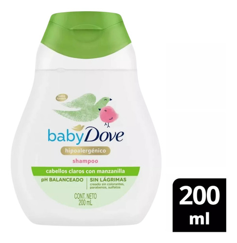 Shampoo Dove Baby Humectación Enriquecida Cabello Claro X 6u