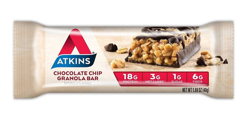 Atkins Barras De Comida, Trozos De Chocolate, Granola 18 G D