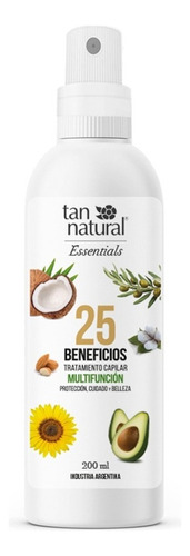 Spray Tratamiento Capilar Tan Natural 25 Beneficios X 200 Ml