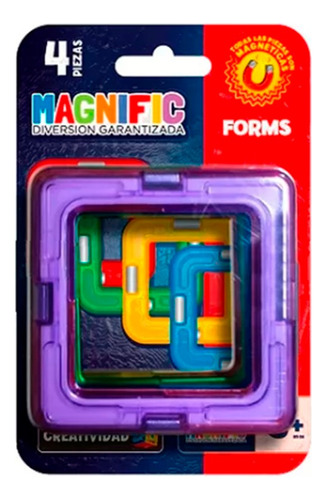 Magnific Forms 4 Cuadrados Bloques Magnéticos