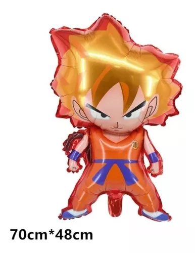 Goku Super Sayajin Dragon Ball- Kit 5 Balões