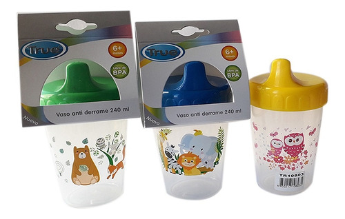 Vaso Vasito Antiderrame Para Bebe Niño True Toyfeliz Tr10803