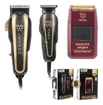 Comprar Combo Wahl Profesional Cortadoras Barber + Afeitadora Shaver
