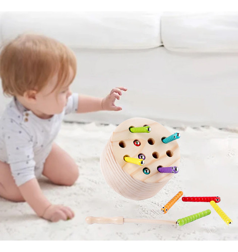Juguete De Madera Para Atrapar E Insertar Insectos Para Niño