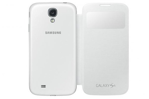30 Capa Case Flip Cover S-view Galaxy S4 I9500 - Branca