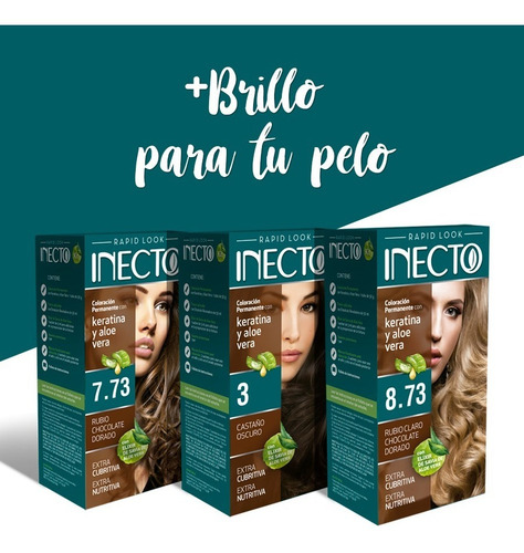Kit De Tintura Inecto Rubio Claro Dorado Nº 8,3