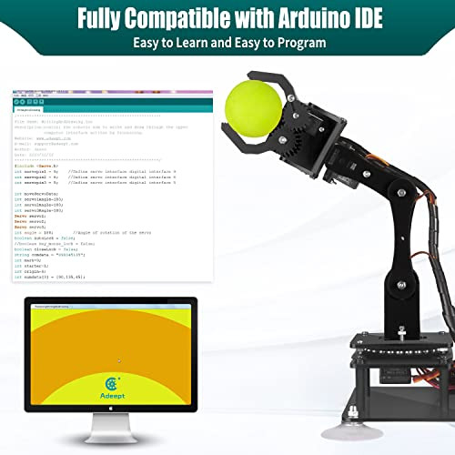 Kit De Brazo Robótico De 5 Ejes Adeept Compatible Con