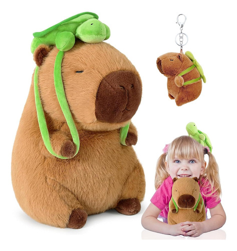 23cm Juguete Peluche Capibara Con Llavero Peluche Capibara