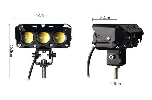 Par Faros De Lupa Luz Led Spot Doble Color Par Autos Motos