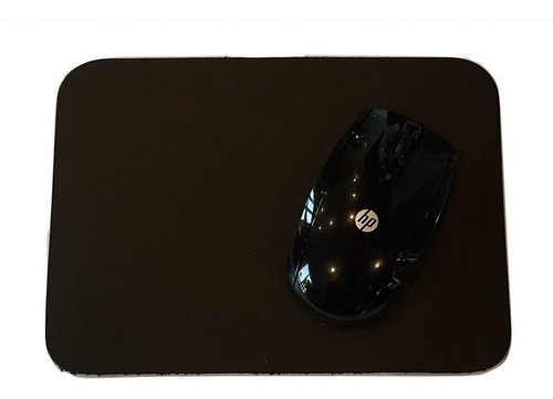 Heavy Duty Solid Black Deluxe Topgrain Piel Mouse Pad Mou